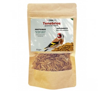 Tenebrios - Gusanos de la harina deshidratados Fortebird