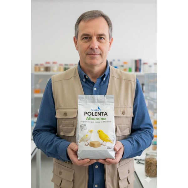 Polenta con Albumina Fortebird para aves 500 grs