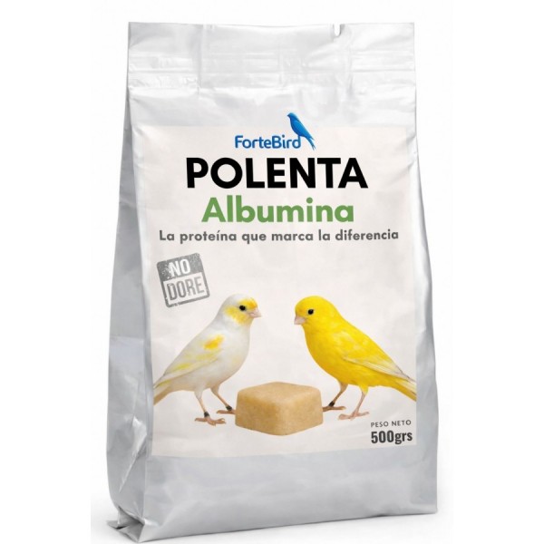 Polenta con Albumina Fortebird para aves 500 grs