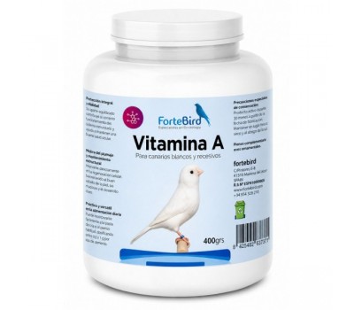 Vitamina A de Fortebird 400 grs | Para Canarios blancos y recesivos