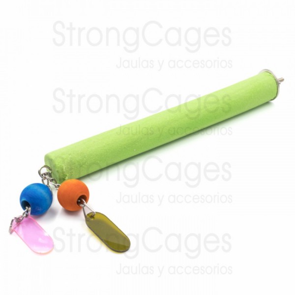 Posadero lima uñas con juguete para agapornis, periquitos, ninfas… Posadero lima uñas con juguete para agapornis, periquitos, ninfas…