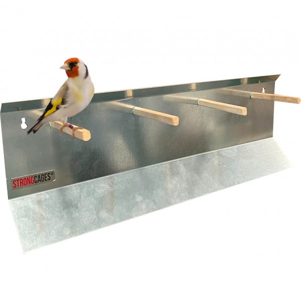 Soporte metálico para cuatro palos posaderos aviario Soporte metálico para cuatro palos posaderos aviario