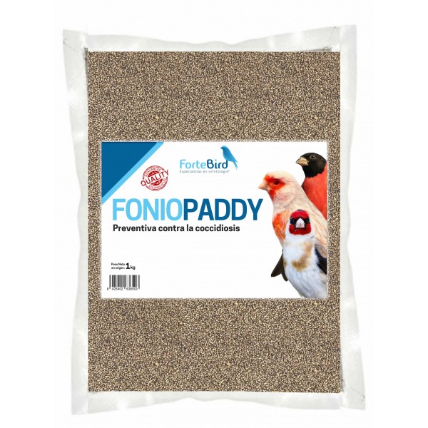Foniopaddy Fortebird - semilla anticoccidiosis Foniopaddy Fortebird - semilla anticoccidiosis