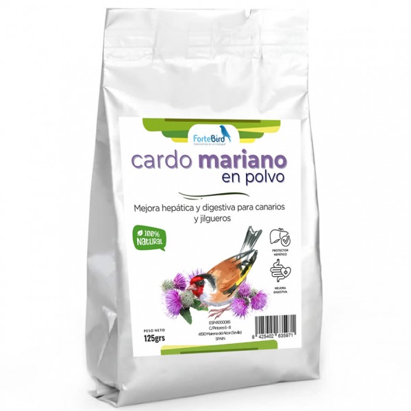Cardo Mariano en Polvo | Mejora Hepática y Digestiva para Canarios y Jilgueros Cardo Mariano en Polvo | Mejora Hepática y Digestiva para Canarios y Jilgueros