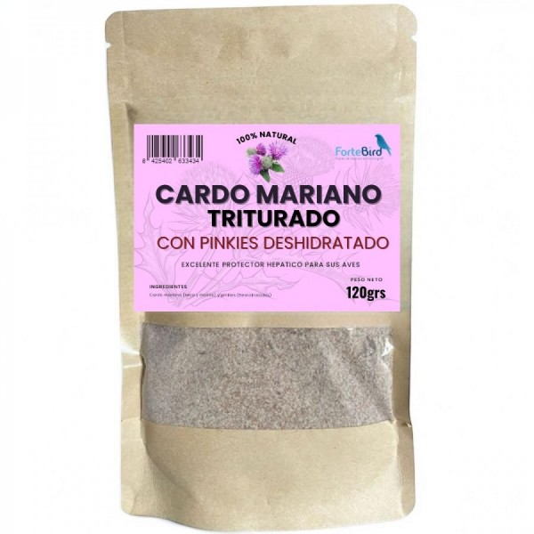 Cardo Mariano en polvo con pinkies deshidratados