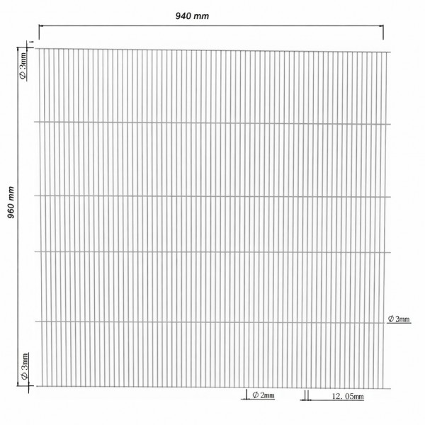 Malla Electrosoldada (pack de 8 unds)