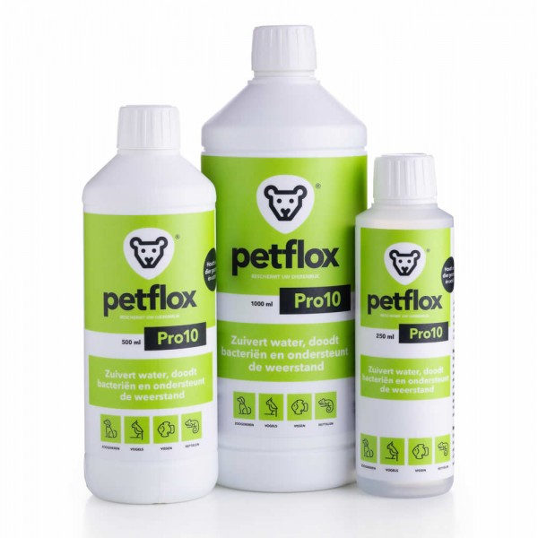 Petflox Pro10  (Purifiza e higieniza el agua de sus aves, perros, reptiles y peces)