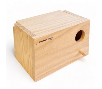 Nido de Agaponi horizontal (100% madera de pino)