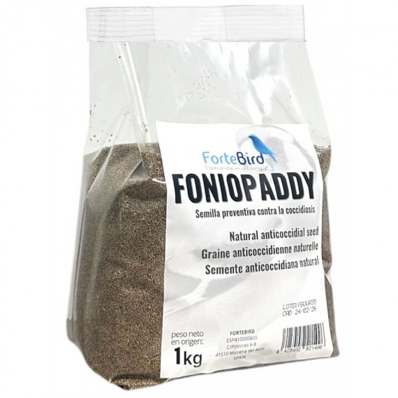 Foniopaddy Fortebird - semilla anticoccidiosis