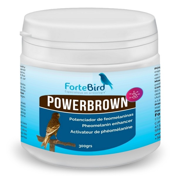 PowerBrown 150 grs | El potenciador perfecto de feomelaninas para el plumaje de sus aves