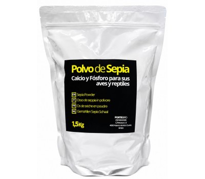Polvo de Sepia 1,5 kg | Fuente natural de Calcio y Fósforo para sus aves