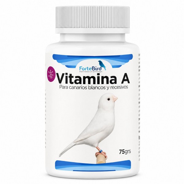 Vitamina A de Fortebird 75 grs | Para Canarios blancos y recesivos