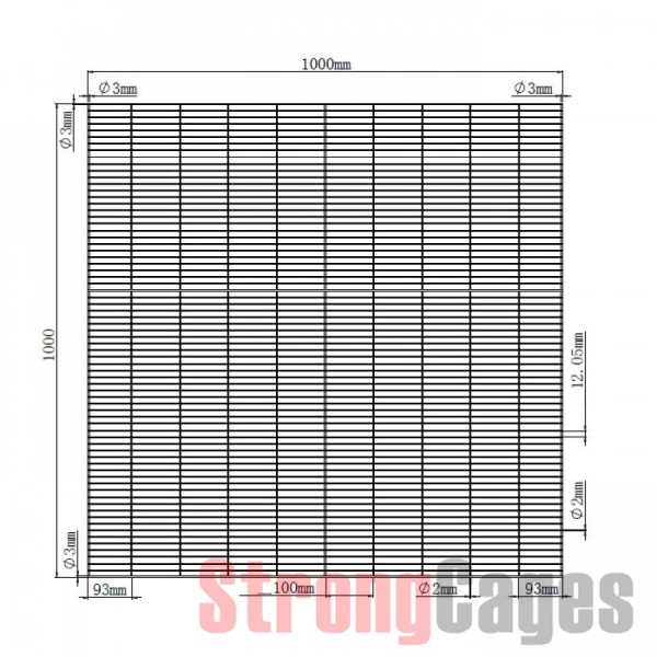 Malla Electrosoldada 1X1 metros (pack de 8 unds) Malla Electrosoldada 1X1 metros (pack de 8 unds)