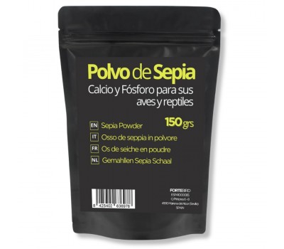Polvo de Sepia | Fuente natural de Calcio y Fósforo para sus aves 150 grs