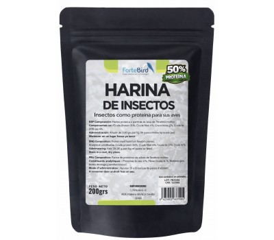 Harina de Insectos Fortebird 200 grs